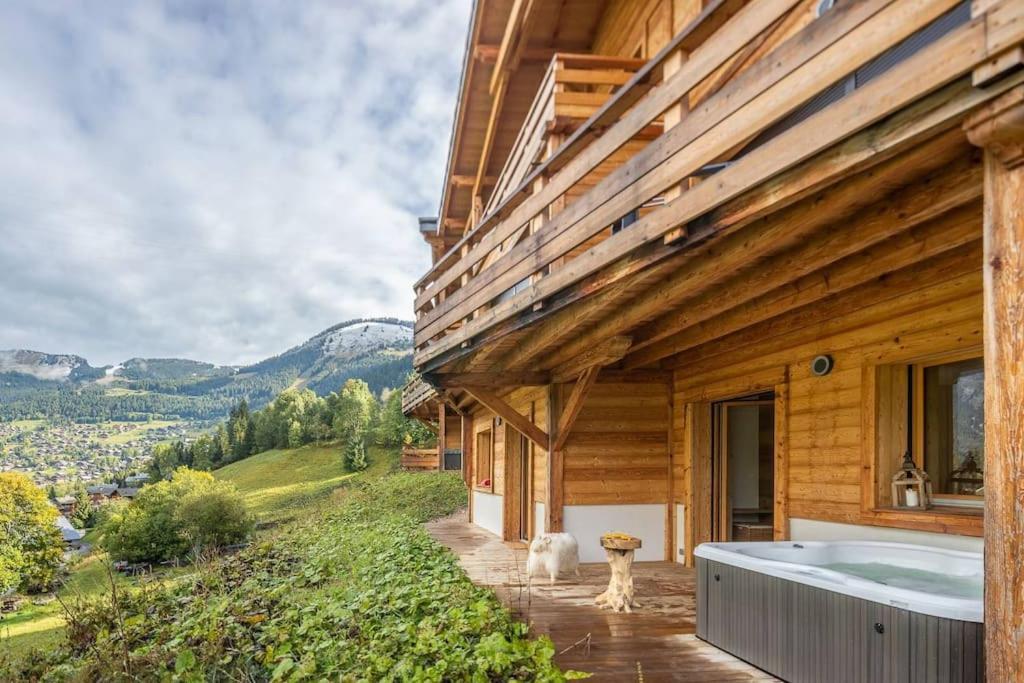 Chalet 1100 - Bo Immobilier Chatel - A Mi-Chemin Du Centre Et Du Linga - Jacuzzi Sauna Et Cheminee Exteriör bild