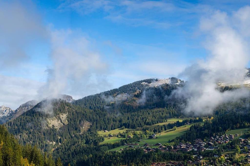 Chalet 1100 - Bo Immobilier Chatel - A Mi-Chemin Du Centre Et Du Linga - Jacuzzi Sauna Et Cheminee Exteriör bild