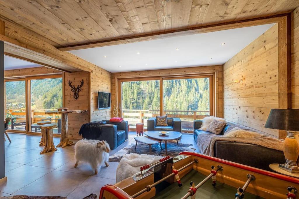Chalet 1100 - Bo Immobilier Chatel - A Mi-Chemin Du Centre Et Du Linga - Jacuzzi Sauna Et Cheminee Exteriör bild