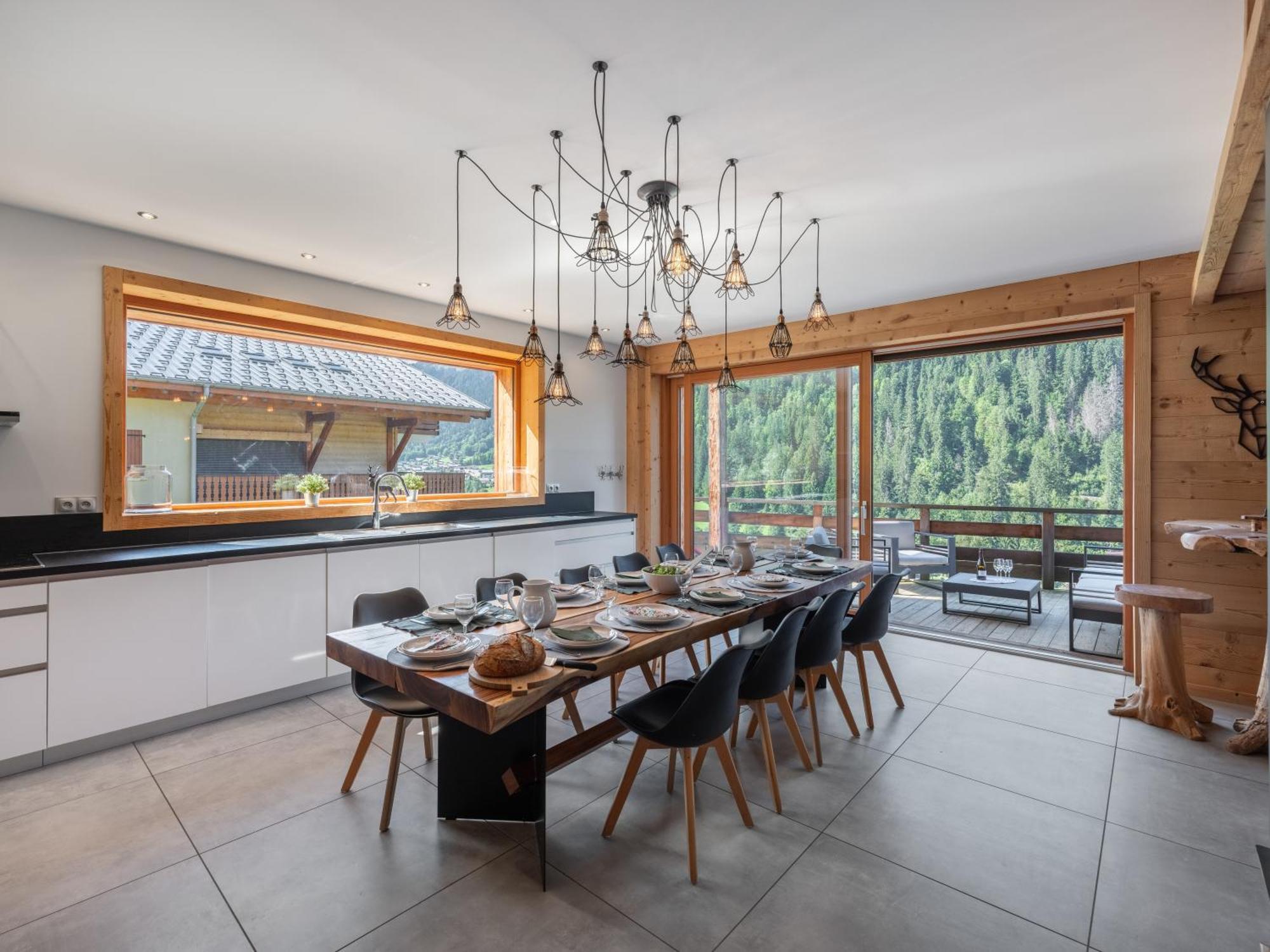 Chalet 1100 - Bo Immobilier Chatel - A Mi-Chemin Du Centre Et Du Linga - Jacuzzi Sauna Et Cheminee Exteriör bild