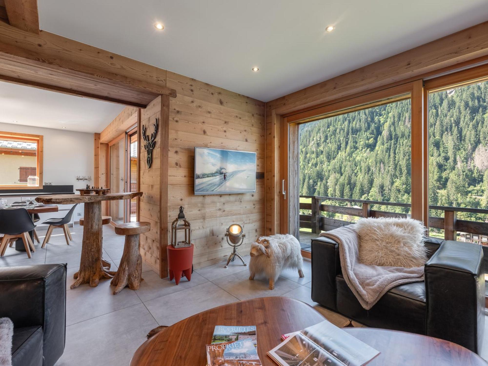 Chalet 1100 - Bo Immobilier Chatel - A Mi-Chemin Du Centre Et Du Linga - Jacuzzi Sauna Et Cheminee Exteriör bild