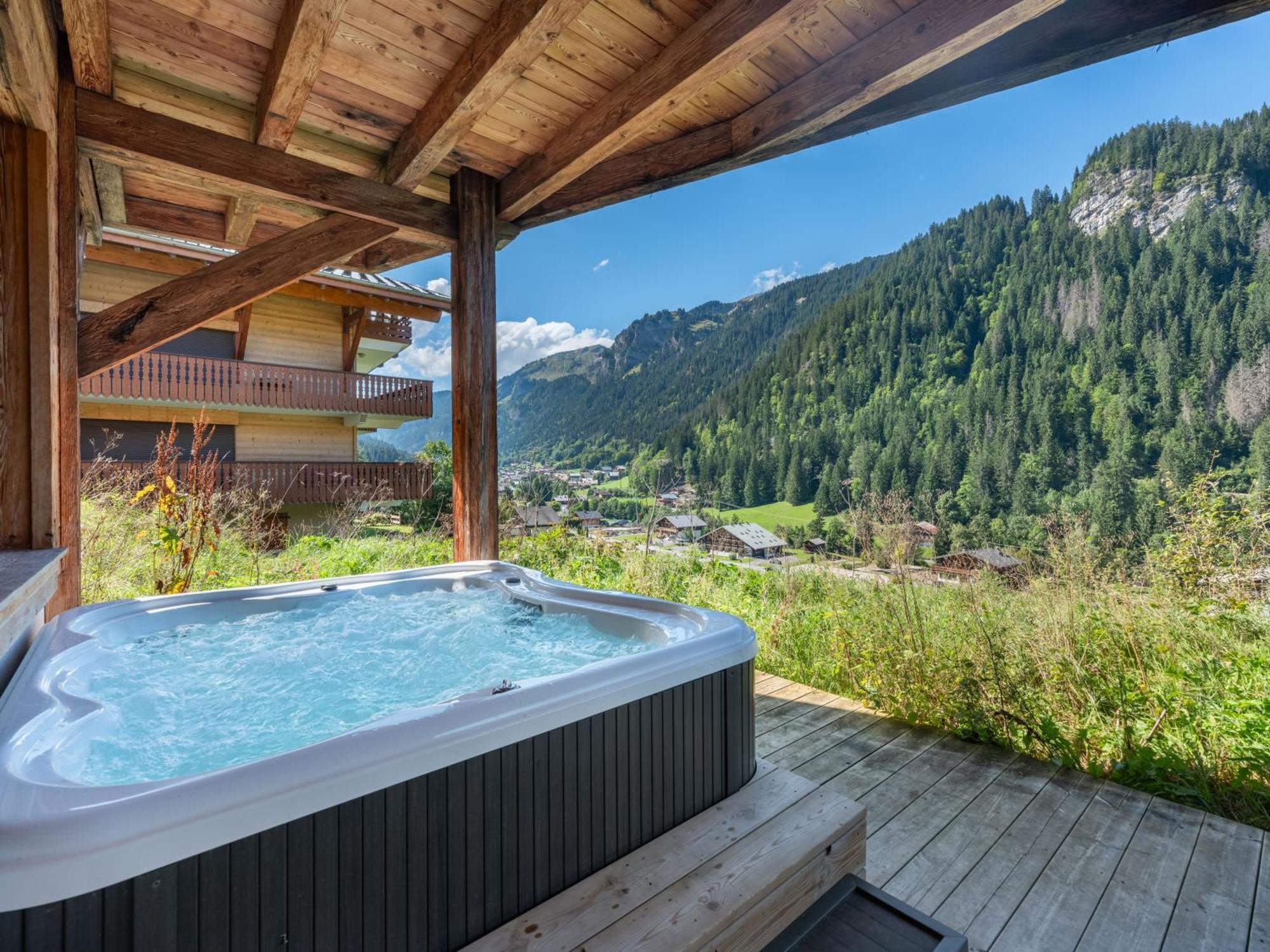 Chalet 1100 - Bo Immobilier Chatel - A Mi-Chemin Du Centre Et Du Linga - Jacuzzi Sauna Et Cheminee Exteriör bild
