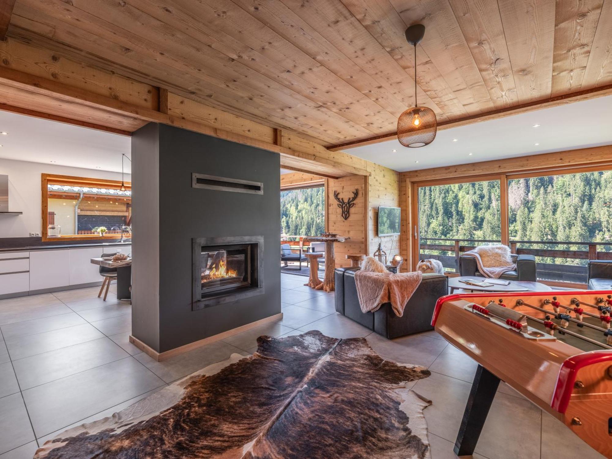 Chalet 1100 - Bo Immobilier Chatel - A Mi-Chemin Du Centre Et Du Linga - Jacuzzi Sauna Et Cheminee Exteriör bild